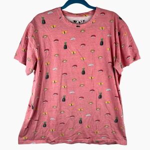 Knickerbocker Vintage Design Sushi Pink Graphic Tee XL